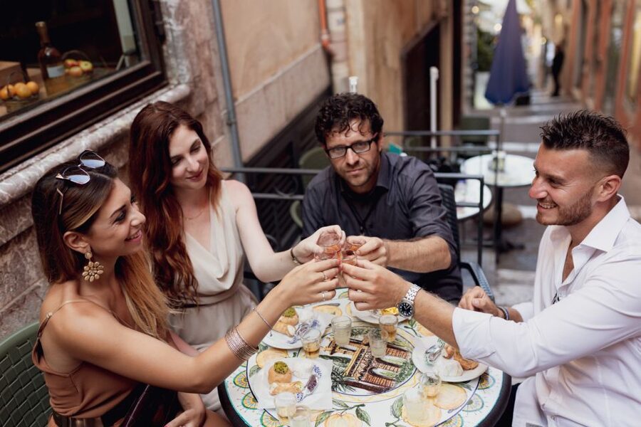 Taormina: Shared or Private Food & Wine Walking Tour - Stop two: Sicilian land food with red wine