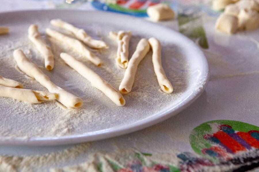 Taormina: Sicilian Cooking Class & Market Tour - Coffee, recipes, and the move to hands-on cooking