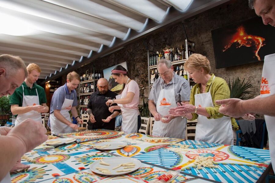 Taormina: Sicilian Cooking Class w/ a Visit to Local Market - Preparing pasta, seafood, and eggplant dishes