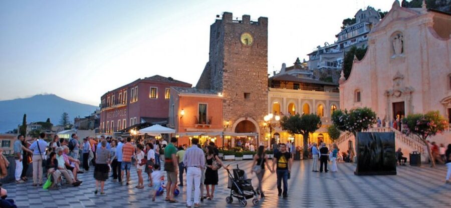 Taormina: Sunset Walking Tour & Aperitif on Rooftop Terrace - The Roman Odeon and Taormina’s ancient layers