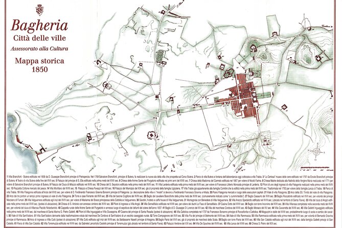 Tour of Villa Palagonia and Street Food itinerary in Bagheria - Guide style, group size, and language