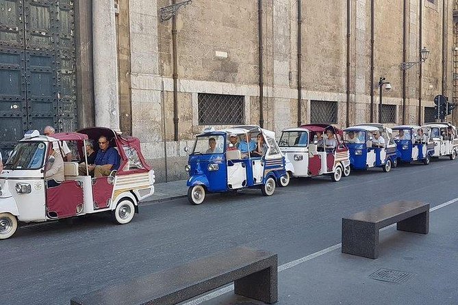Tuk tuk ride, ape car - Ballarò Market and Chiesa del Gesù