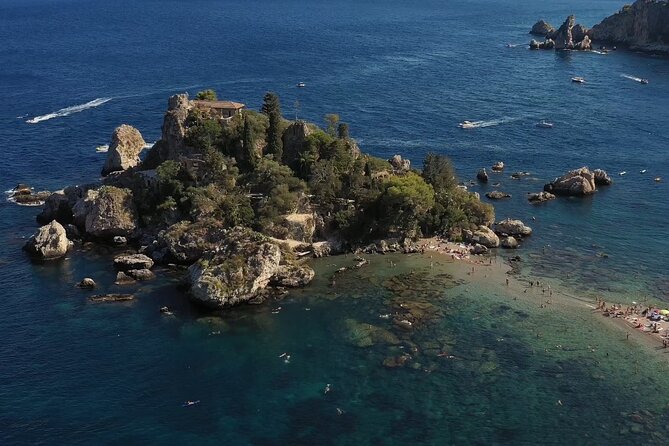 Visit of the bay of Taormina with private boat - The Blue Grotto and Marine Park waters
