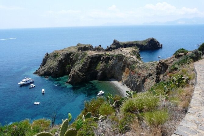 Vulcano, Panarea and Stromboli from Lipari - Panarea and the view toward Cala Junco
