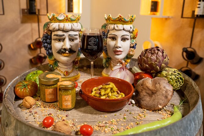 White Lotus Location : Taormina and Etna Private Tour - Sicilian wine, snacks, and local products